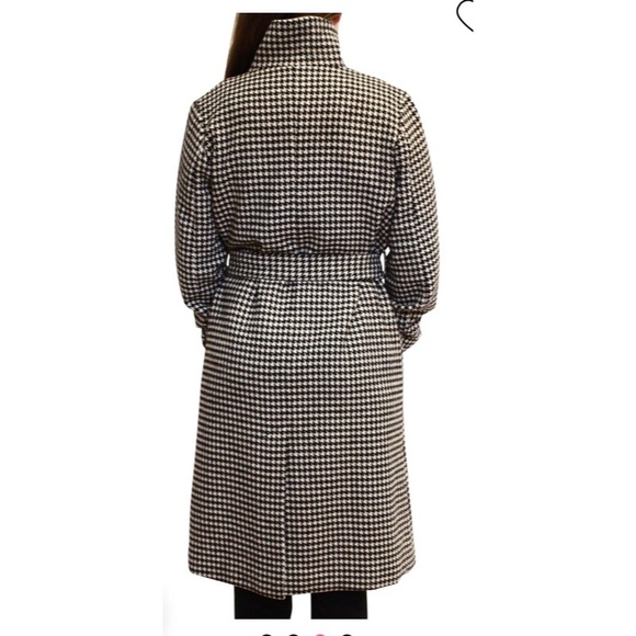 Sold ❌❌❌Anthropology Houndstooth coat  jacket Midi - Picture 3 of 7
